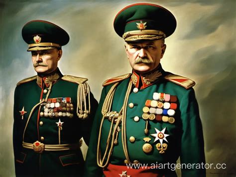 Russian Military General of the Second World War in Uniform with Orders ...