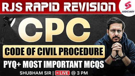 RJS Rapid Revision Code Of Civil Procedure CPC MCQs For RJS Prelims