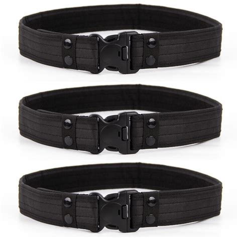 Ceinture En Toile Pour Hommes Boucle En Plastique Ceinture Tactique