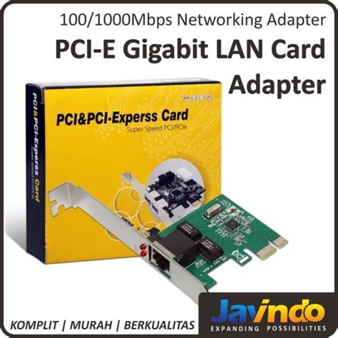 Jual Pci Express Lan Card Gigabit Ethernet 1000mbps Network Adapter Pcie Kota Surakarta