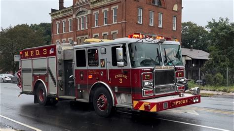 Meriden Fire Department Engine 3 Responding With Hilo And Train Horns Youtube