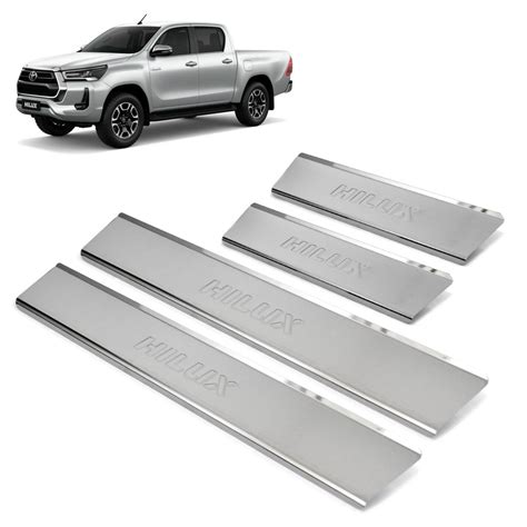 Soleira A O Inox Portas Original Brasikar Hilux Submarino