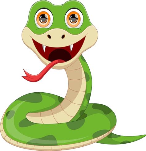 Premium Vector Cute Snake Cartoon