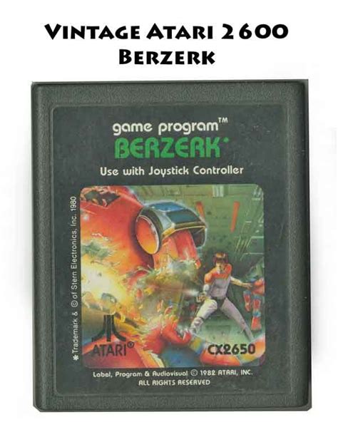 Berzerk Atari 2600 Video Game CX2650 1982