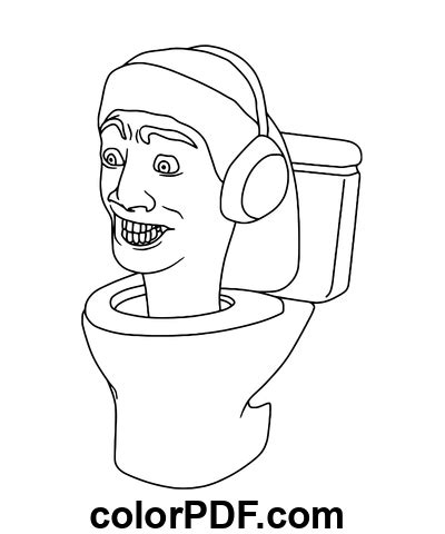 Skibidi Toilette Personnage Coloriages Et Livres En Pdf