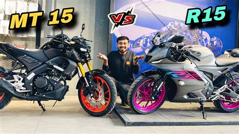 Yamaha R V Vs Yamaha Mt Which Is Best Bike Detailed