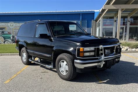 No Reserve 71k Kilometer 1995 Gmc Yukon 2 Door Slt 4x4 5 Speed For Sale On Bat Auctions Sold