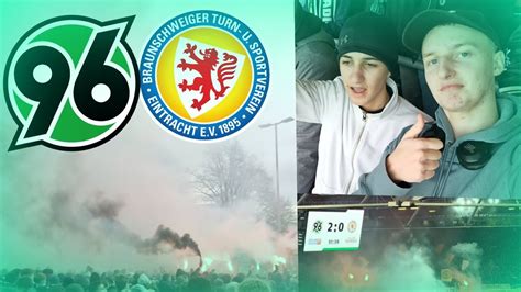 Niedersachsen Derby Fanmarsch Hannover Vs Braunschweiger Tsv