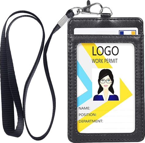 Teskyer Porta Badge Porta Badge Da Collo Con Cordino In Nylon Slot