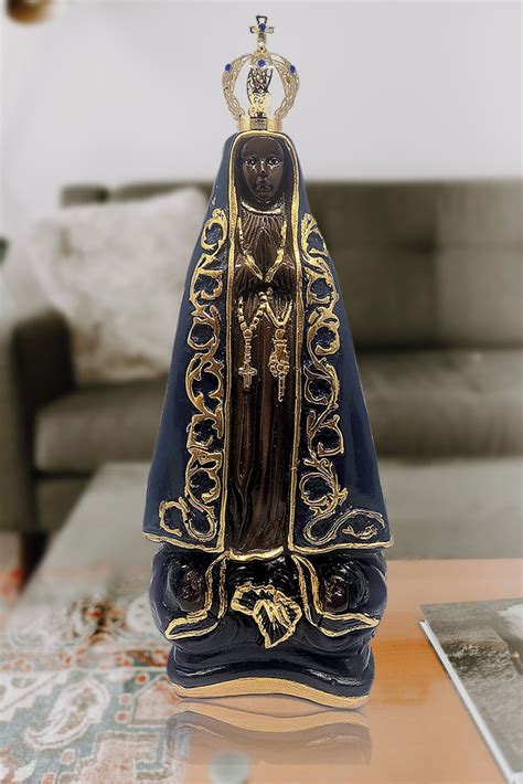 Imagem De Nossa Senhora Aparecida Cm Coroa Folheada No Elo