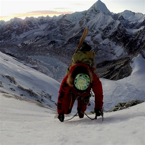 Tenzing Norgay Climbing Mount Everest