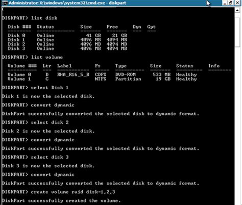 Creating Disks And Volumes Using The Diskpart Command