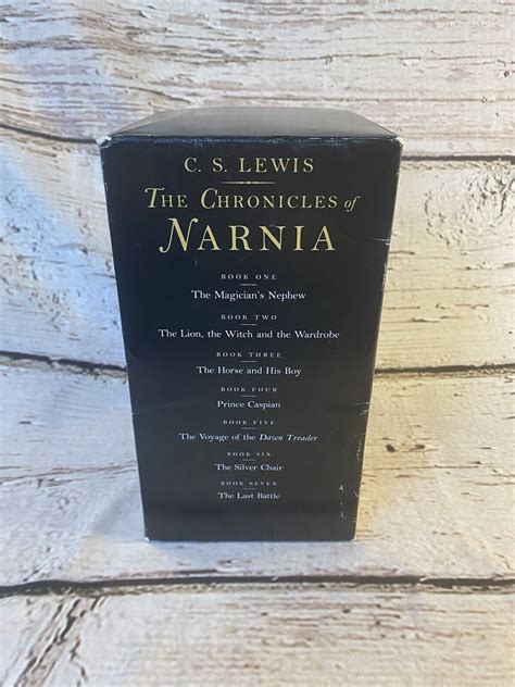 Lot Of 7 1 7 THE CHRONICLES OF NARNIA Complete Series Boxed Box Set