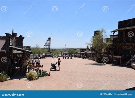 Goldfield Ghost Town Arizona Editorial Photo Image Of Cloud Landmark 280649241