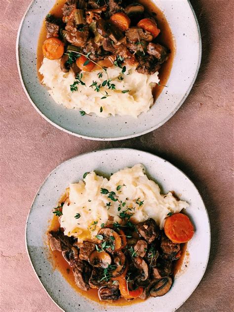 Instant Pot Beef Stew With Mashed Potatoes Melissas Healthy Kitchen