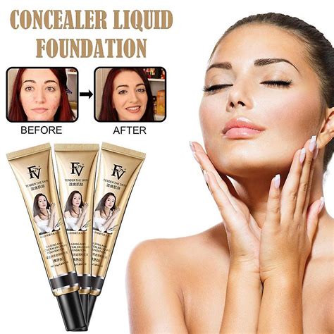 Fv Face Liquid Foundation G Base Cream Concealer Long Lasting Oil