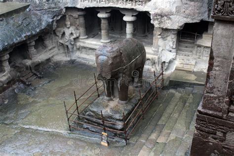 The Unbeliavable Details of Kailasa Temple of Ellora Caves, the Stock Image - Image of ...