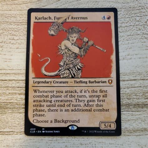 Mtg Karlach Fury Of Avernus Commander Legends Battle For Baldurs