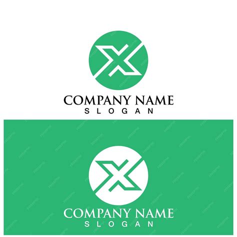 Icono De Vector De Plantilla De Logotipo De Letra X Vector Premium