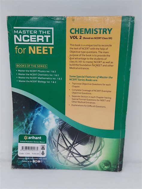 Master The NCERT For NEET Chemistry Vol 2 Naresh Old Books Seller