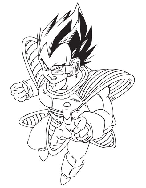 Vegeta Super Saiyan Coloring Pages