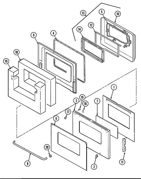 Maytag Cwe5800ace Wall Oven Partswarehouse