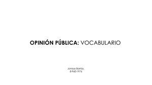 Calaméo Opinion Pública Vocabulario