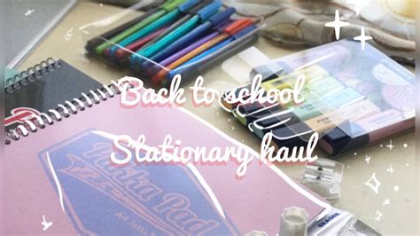 Back To School Stationary Haul L 2022 🎀🧸 Cute And Pastel ♡ Youtube