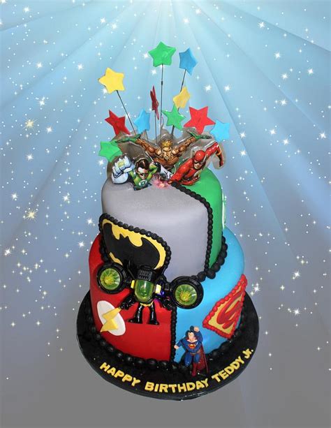 Super Heroes Decorated Cake By MsTreatz CakesDecor