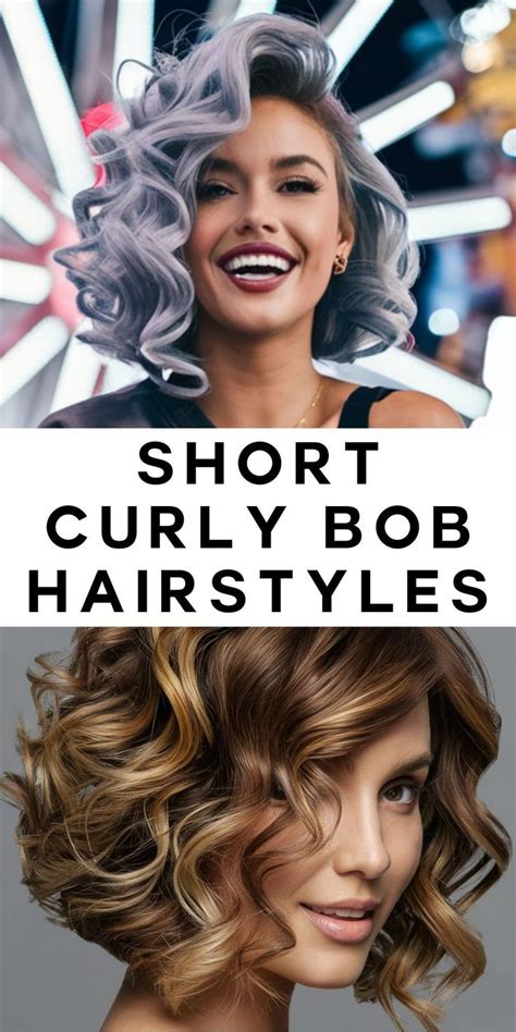 Transform Your Look With Short Curly Bob Hairstyles And Messy Curls Wavy Hair Haircuts In 2024