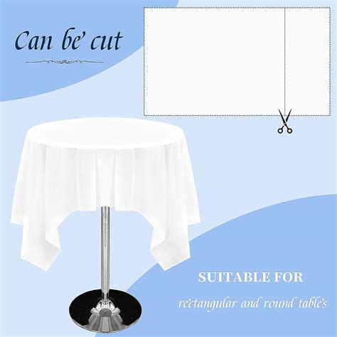 Lot De 10 Nappes Blanches Pour Tables Rectangulaires Nappes Jetables En