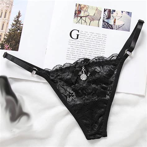 Amazing Women Lingerie G String Lace Underwear Female Bow Sexy T Back