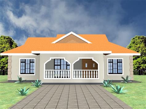 Plan For Bedroom Bungalow Hpd Consult Cheap House Plans House