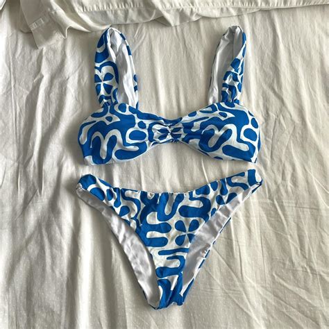 Dippin Daisys Echo Blue Bikini Originally 92 Depop