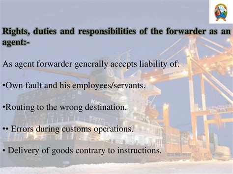 Clearing And Forwarding Agents Ppt