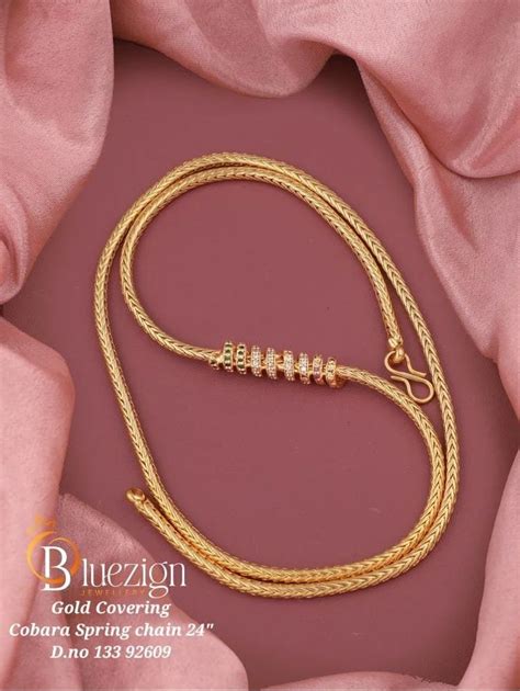 Artificial Jewellery Inch Brass Gold Plated Mop Chain Size