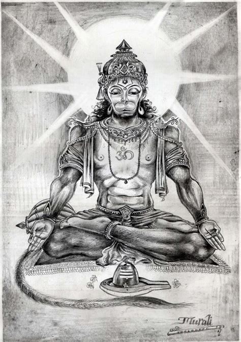 Hanuman Sketch At PaintingValley Explore Collection Of Hanuman Sketch