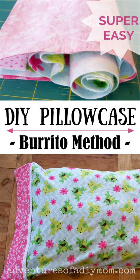 How To Make An Easy Tube Pillowcase With Only Seams The Burrito