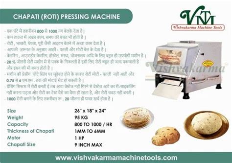 Chapati Making Machine Stainless Steel Chapati Making Machine