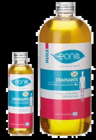 Huile De Massage Drainante Bio Eona