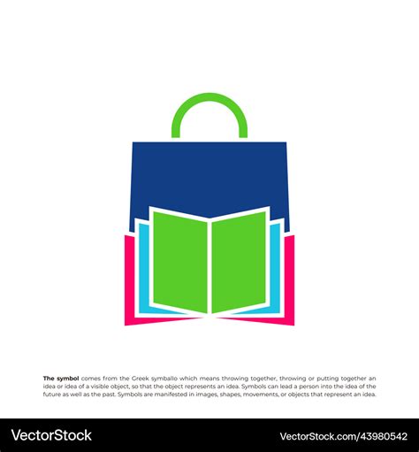 Book shop logo design concept Royalty Free Vector Image