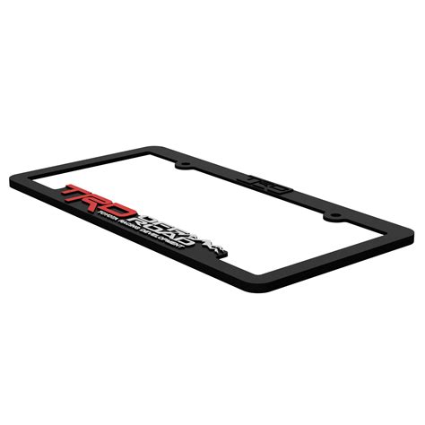 Trd Off Road License Plate Frame Bracket Custom Car Gear Mods