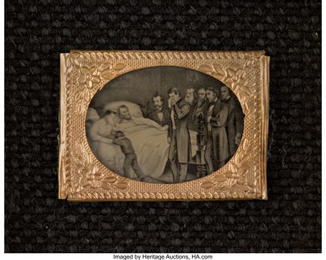 Abraham Lincoln: Deathbed Scene Gem Tintype.... Political | Lot #43254 ...