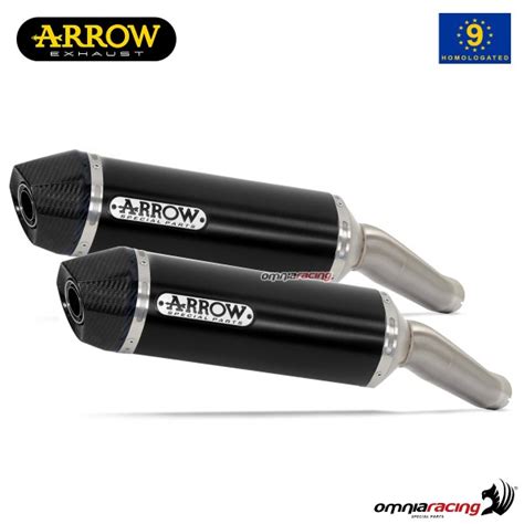 Arrow Exhaust Race Tech Slip On Aluminum Dark Approved For Yamaha