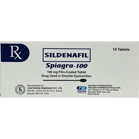 Spiagra Sildenafil Citrate Mg Film Coated Tablet S Price In