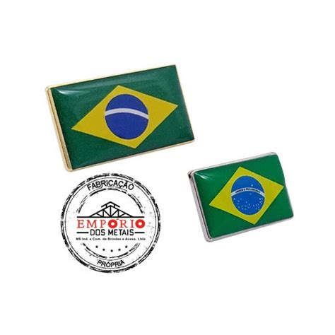 Pins Bandeira Do Brasil 1588 Pins Bandeiras Cruzadas Personalizados