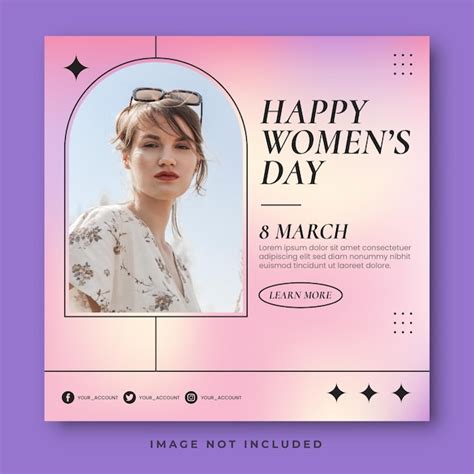 Premium Vector International Womens Day Social Media Template