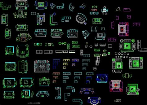 Sofas Blocks Dwg Block For Autocad • Designs Cad