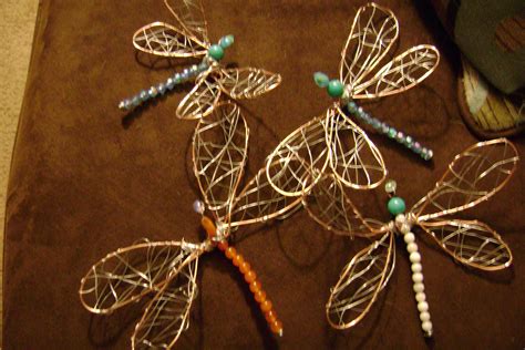 wire dragonfly | Wire crafts, Beads and wire, Jewelry crafts