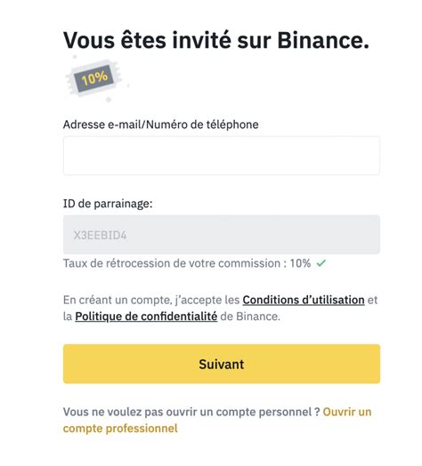 Guide pour créer un compte sur Binance ict io